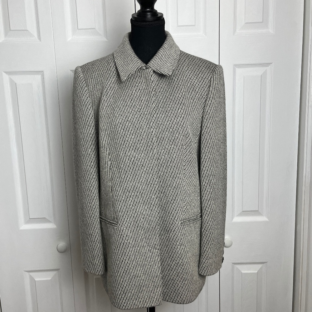 VINTAGE Louis Féraud Cashmere Blazer / Jacket Size 14 - Picture 2 of 11